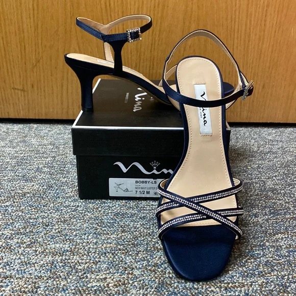 BRAND NEW IN BOX Women’s Size 7.5 Nina Evening Heeled Sandals! Bobby by Nina! 😍 - Picture 1 of 6